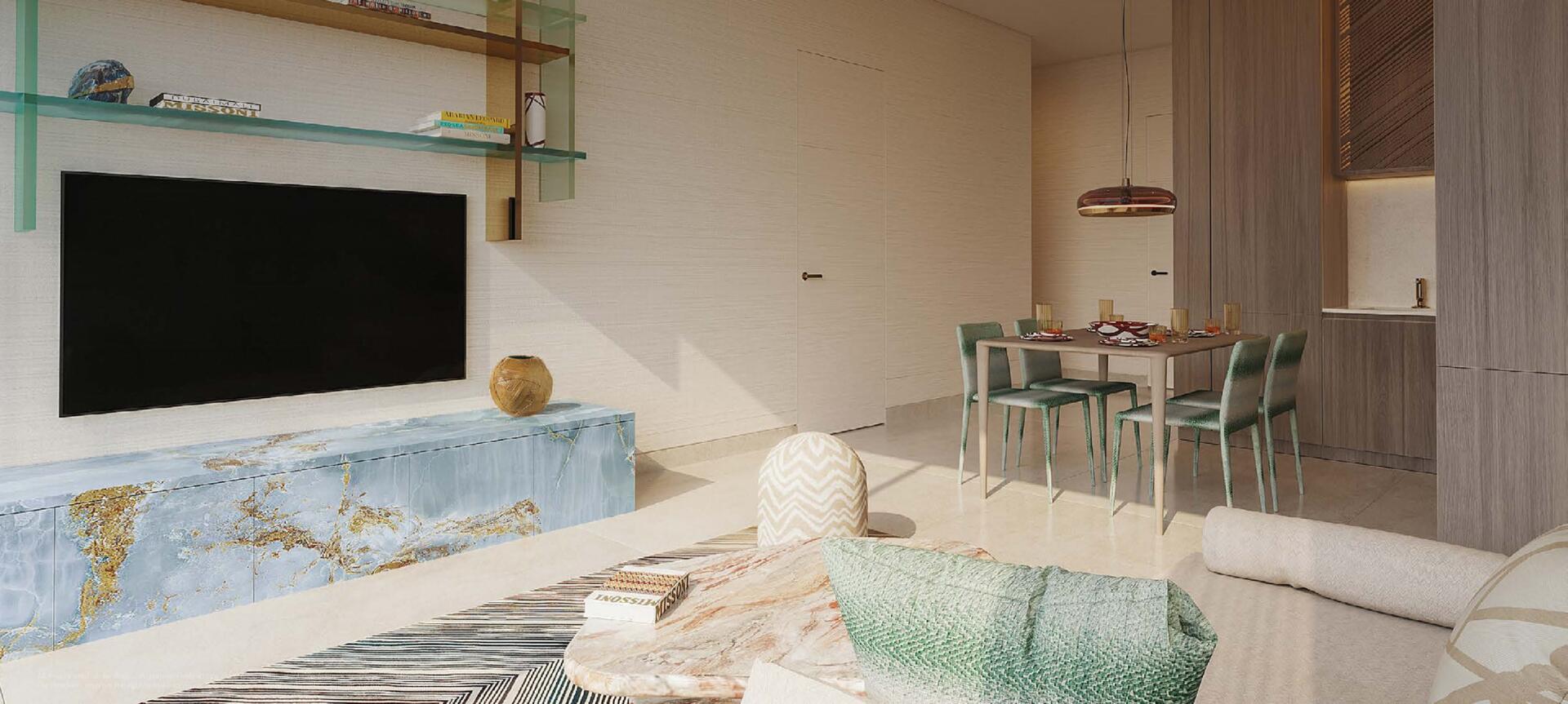 Premium marble finishes throughout the residence